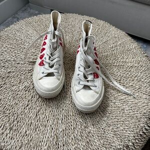 Converse X Comme des Garçons Play Chuck Taylor All Star 70 High-Top Sneakers, 6